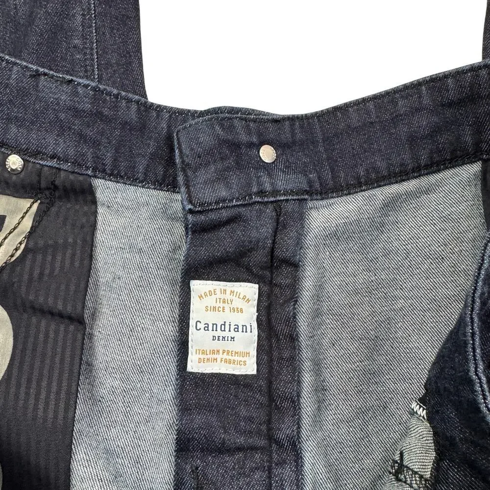 Boss Lightweight Candiani Straight-Leg Dark Wash Denim Jeans Men's Size 46/32
